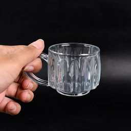 Transparent Plastic Tea Cups Set of 6 – Unbreakable & Lightweight