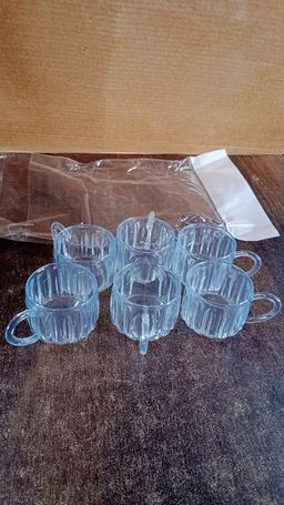 Transparent Plastic Tea Cups Set of 6 – Unbreakable & Lightweight