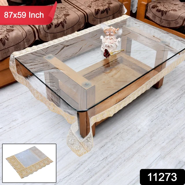 Transparent PVC Table Cover – Waterproof & Stylish for Dining