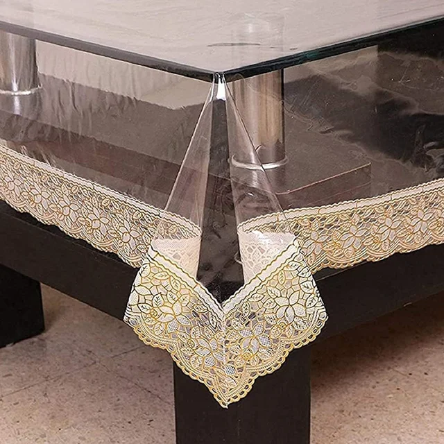 Transparent PVC Table Cover – Waterproof & Stylish for Dining