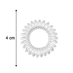 Transparent Spiral Coil Hair Ties – No Damage & Strong Hold
