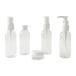 Travel Cosmetic Bottle Set – 5-in-1 Refillable Toiletry Containers
