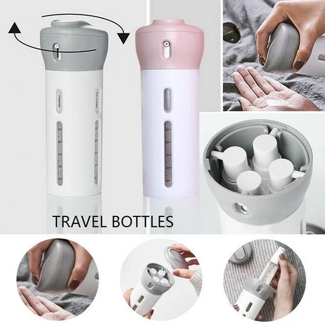 Travel Dispenser Bottle Set – 4-in-1 Leak-Proof | FERVENT