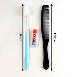 Travel Hygiene Kit – Compact 3-in-1 Toothbrush, Toothpaste & Comb