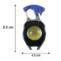Travel LED Light Keychain Rechargeable Multifunction Mini Flashlight (1 Pc)