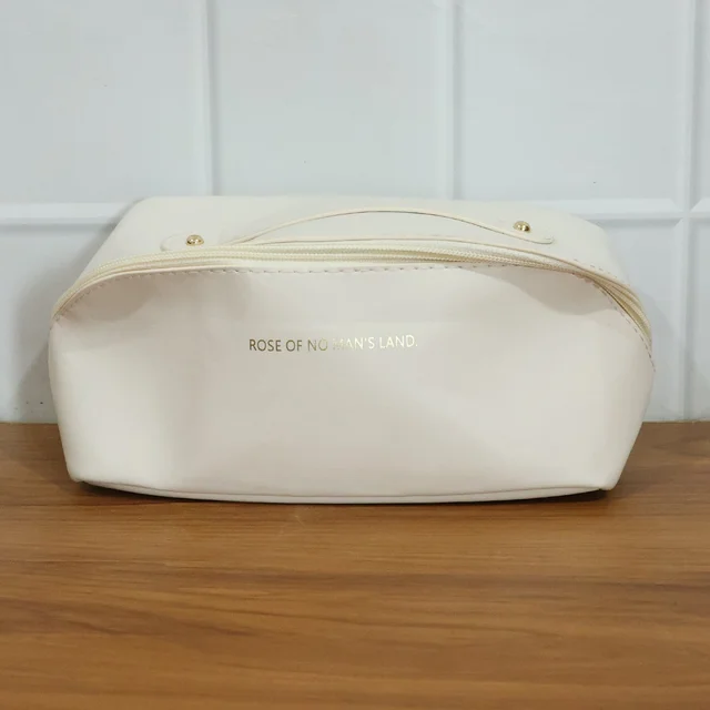 Travel Makeup Organizer – Waterproof Compact Pouch with Handle
