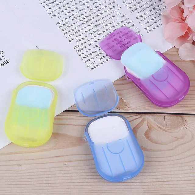 Travel Paper Soap Sheets – 20 Dissolvable Sheets in Mini Box | VelvetBubbles