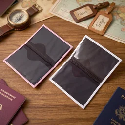 Travel Passport Holder Wallet – Stylish Mix Design & Compact
