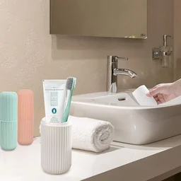 Travel Toothbrush Holder – 3 Pc Multicolor Kit | Konvex