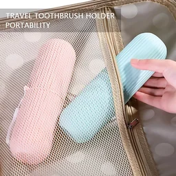 Travel Toothbrush Holder – 3 Pc Multicolor Kit | Konvex