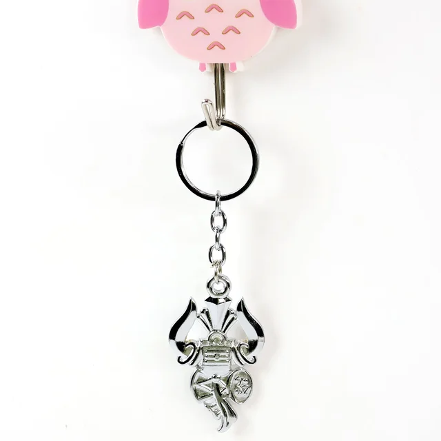 Trishul Damru Keychain – Durable Silver Metal Spiritual Accessory
