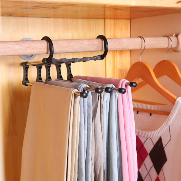 Trouser Hanger Organizer – Adjustable 5-in-1 Space Saver | Organivo
