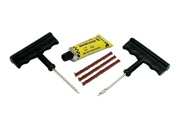 Tubeless Tyre Puncture Repair Kit – Complete Set for Cars & Bikes | RaceVault