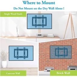 TV Wall Mount Bracket – Heavy Duty Adjustable Metal for 26-55 Inch