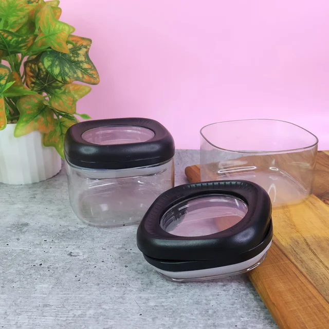 Twist Lock Airtight Storage Containers – 500ml Set of 2