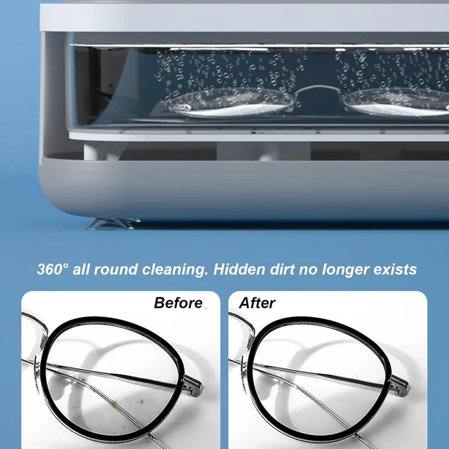 Ultrasonic Jewellery Cleaner – Portable High-Frequency | Velvet Wipe