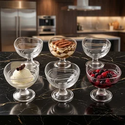 Unbreakable Creamy Dessert Bowls – Elegant, Durable & Crystal Clear