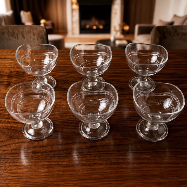 Unbreakable Creamy Dessert Bowls – Elegant, Durable & Crystal Clear