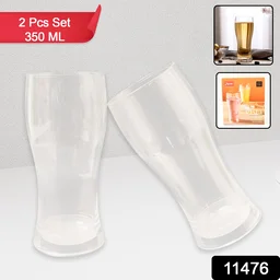 Unbreakable Pitcher Glass Set – Durable 350ML Plastic Tumblers