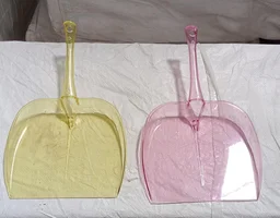 Unbreakable Plastic Dustpan – Large Size with Long Handle for Home Cleaning