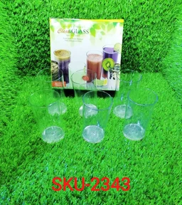 Unbreakable Plastic Glasses – Clear 330ml Set of 6 | Serve Stellar