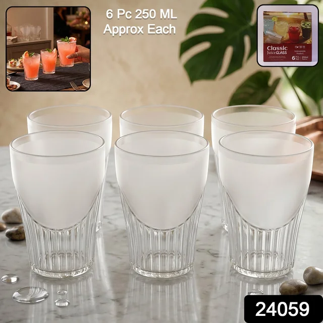Unbreakable Plastic Juice Glass Set – Safe & Stylish Drinkware for Home