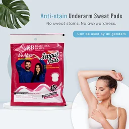 Underarm Sweat Pads – Highly Absorbent Disposable Cotton (10 Pack)