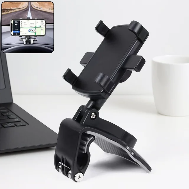 Universal Mobile Phone Holder – Secure Clip with 360° Rotation