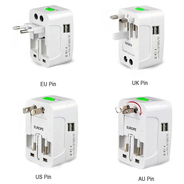 Universal Travel Adapter – All-in-One Worldwide Plug | Poravar