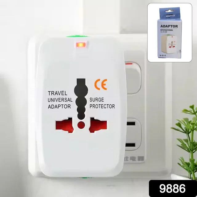 Universal Travel Adapter – Compact Surge Protection for 150+ Countries