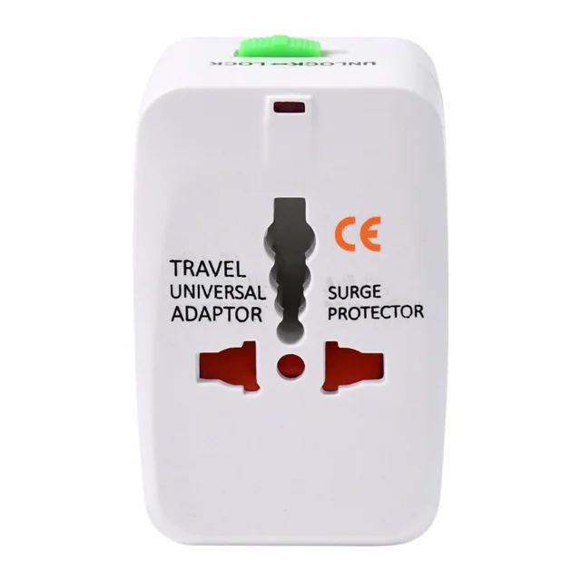 Universal Travel Adapter – Compact Surge Protection for 150+ Countries