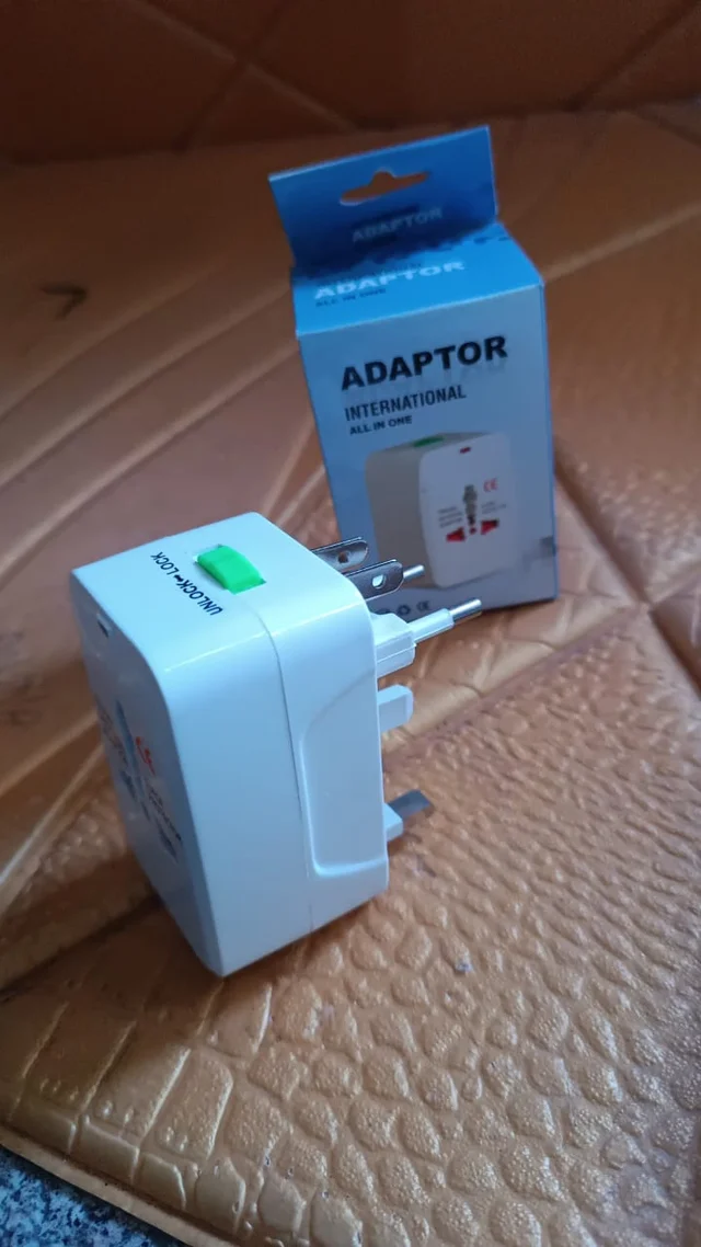 Universal Travel Adapter – Compact Surge Protection for 150+ Countries