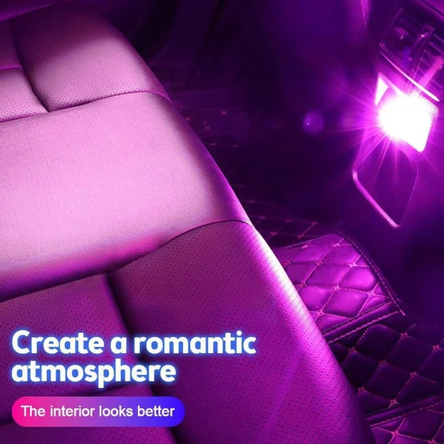 USB Car Interior Light – Diamond Shape LED Lamp |