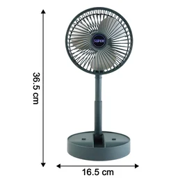 USB Folding Fan – Portable Desk Fan with Adjustable Speed & Phone Holder