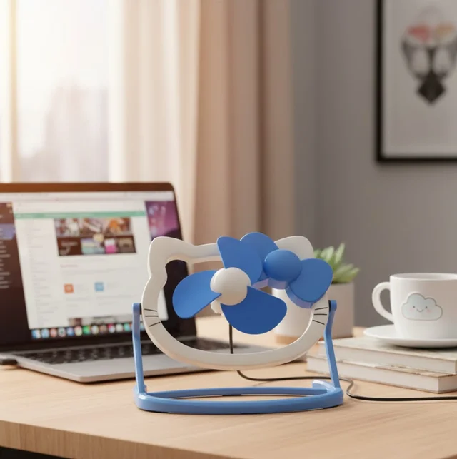 USB Mini Fan – Quiet & Portable Desk Fan for Home & Office | VoltDesk
