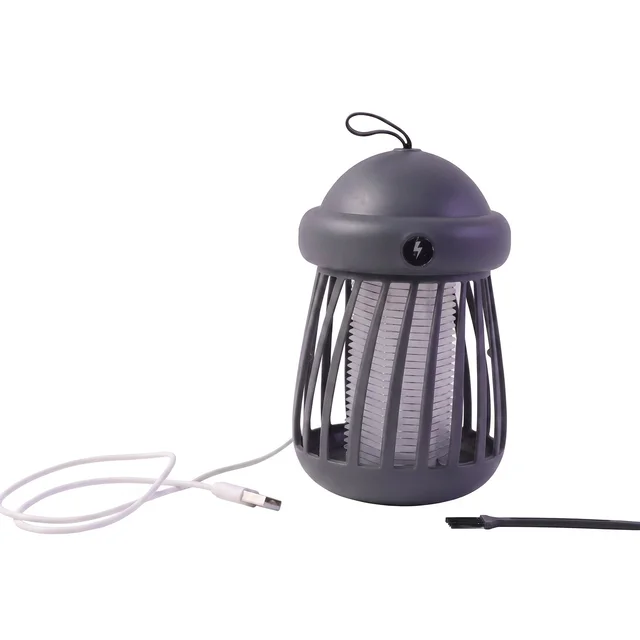 USB Rechargeable Electric Shock Mosquito Killer Lamp for Indoor Use (1 Pc)