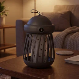 USB Rechargeable Electric Shock Mosquito Killer Lamp for Indoor Use (1 Pc)