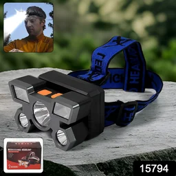 USB Rechargeable Headlamp – 5 LED Outdoor Light | Indo Glow