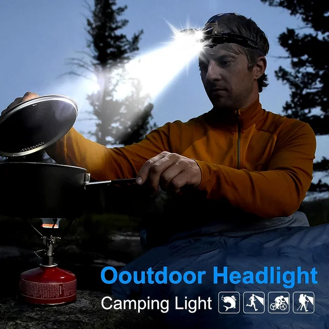USB Rechargeable Headlamp – 5 LED Outdoor Light | Indo Glow