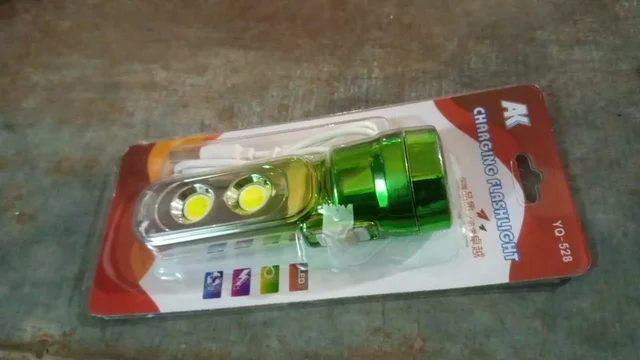 USB Rechargeable Torchlight – 3 LED Multi-Function | Poravar