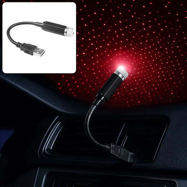 USB Star Projector – Romantic Car & Home Galaxy Light |
