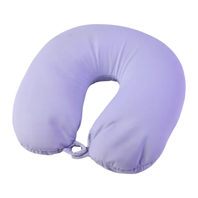 U-Shaped Travel Neck Pillow, Soft Comfortable Support Pillow with Snap Button (1 Pc)