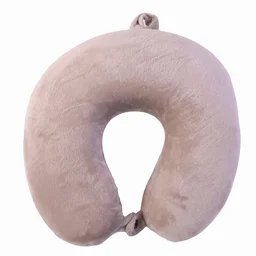 U-Shaped Travel Neck Pillow, Soft Velvet Support Pillow for Travel (1 Pc)