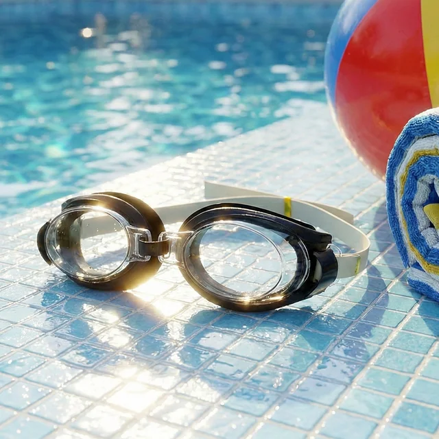 UV Protection Swimming Goggles – Clear Vision & Adjustable Strap