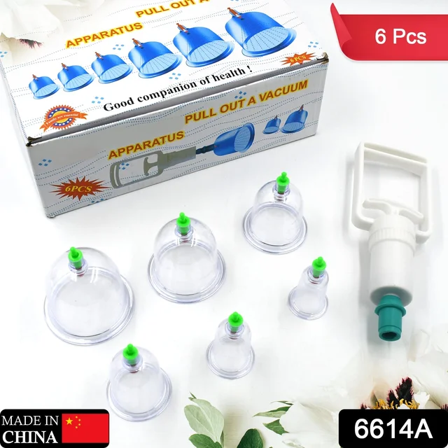 Vacuum Cupping Set – 6 Pc Muscle Relief Therapy Kit | Arrive Kit
