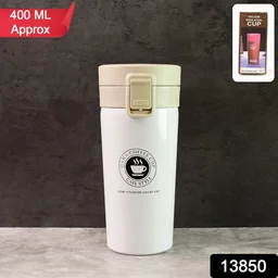 Vacuum Insulated Coffee Flask – 400ML Stainless Steel Travel Mug