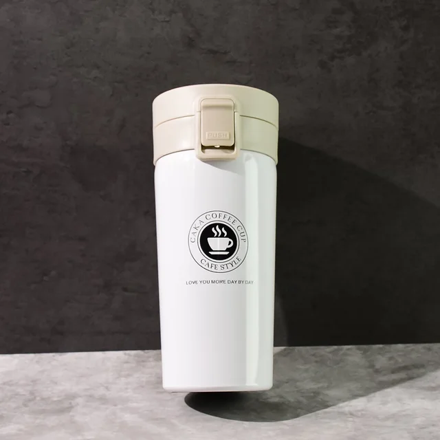 Vacuum Insulated Coffee Flask – 400ML Stainless Steel Travel Mug