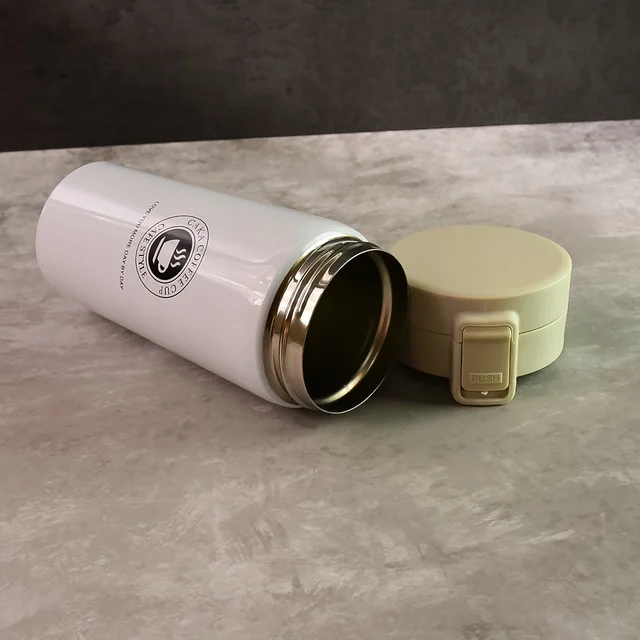 Vacuum Insulated Coffee Flask – 400ML Stainless Steel Travel Mug