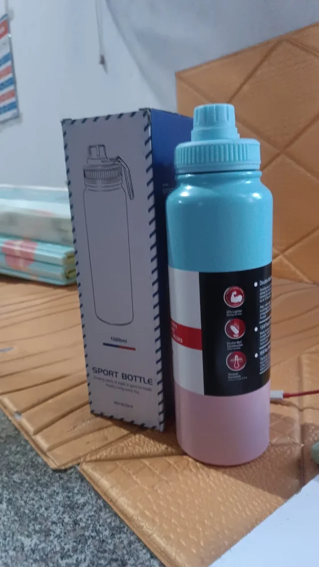 Vacuum Insulated Stainless Steel Water Bottle – 1000 ML Durable & Leak-Proof