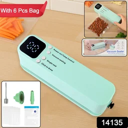 Vacuum Sealer Machine – Rechargeable & Digital Kitchen Food Preserver
